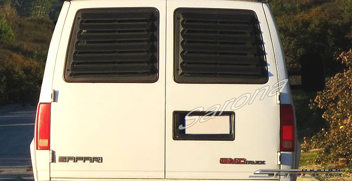 Custom GMC Safari  All Styles Rear Louver (1985 - 2004) - $149.00 (Part #GM-002-RL)